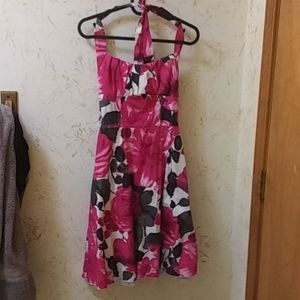 Pink flower dress